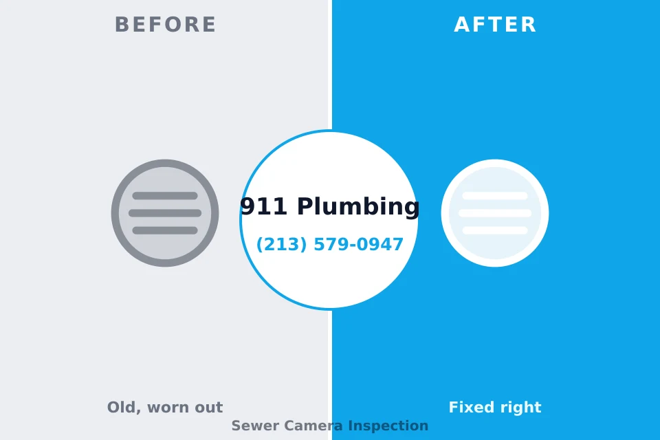 Before and after: plumbing repair Calumet City, IL